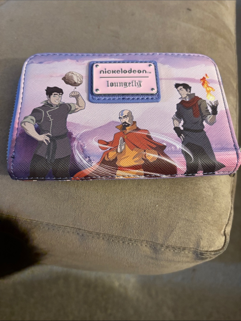 Loungefly Purple Nickelodeon Legend of Korra Avatar Zip Around Wallet